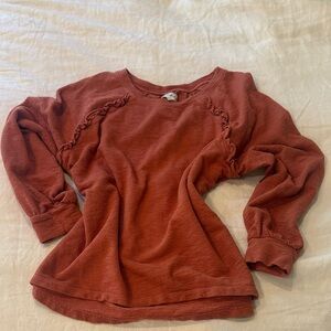 Wonderly Rust Long Sleeve Top